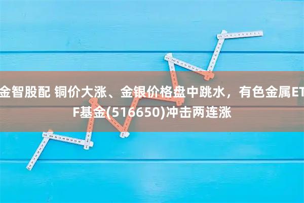 金智股配 铜价大涨、金银价格盘中跳水，有色金属ETF基金(516650)冲击两连涨